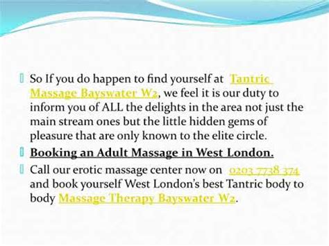 tantric massage bayswater